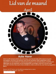 Lid van de maand april 2016